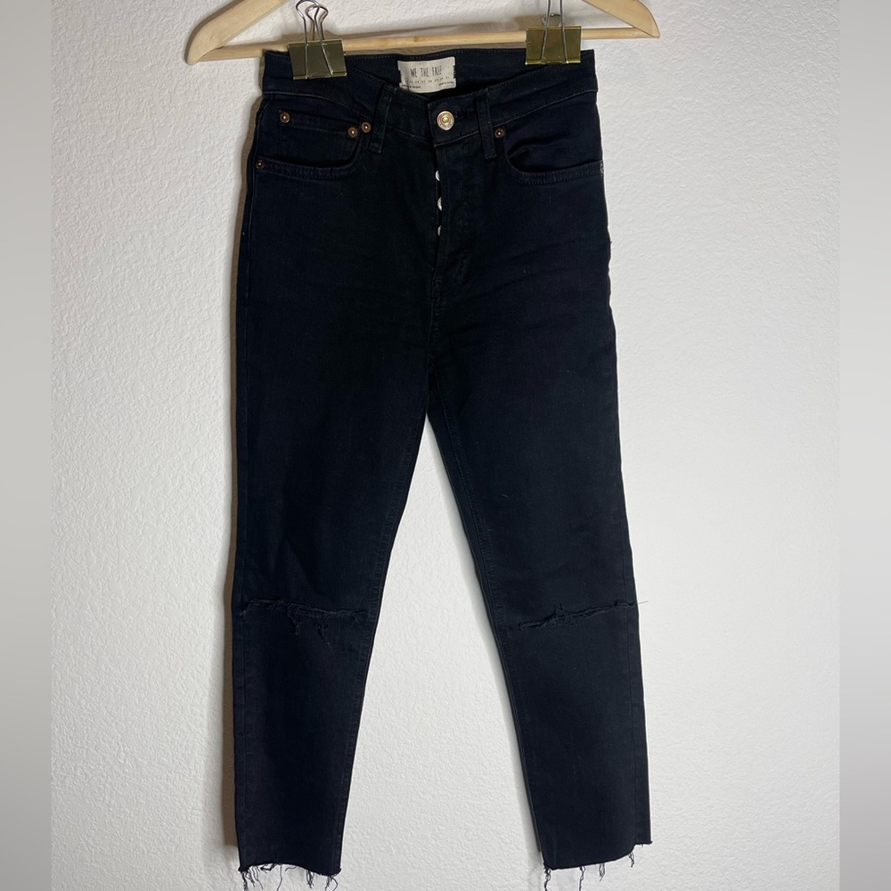 Free People Stella Skinny Jeans Black size 24